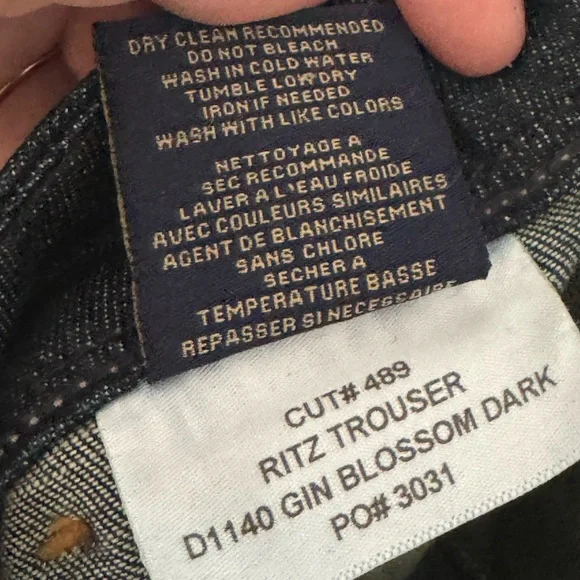 Fidelity Size 28 Ritz Trousers Flare Low Rise - Picture 11 of 15